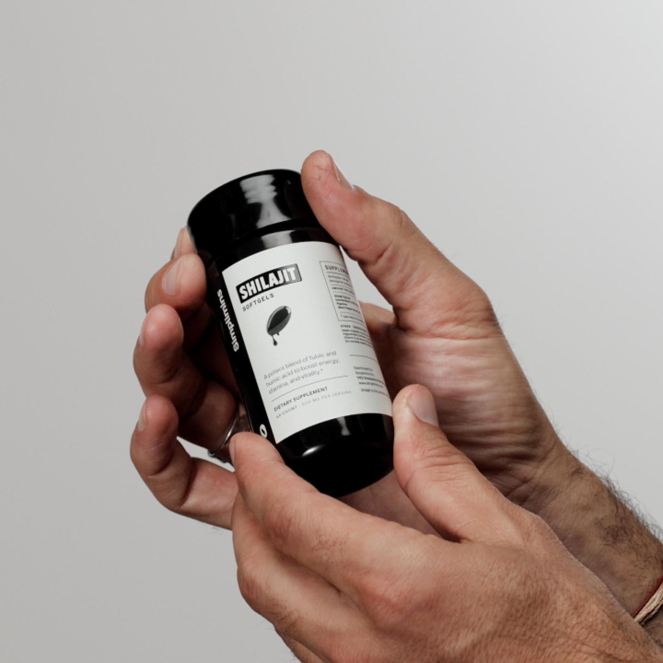 Load video: Liquid Shilajit Resin Softgels (500mg, 60ct)